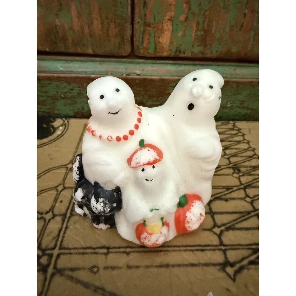 Vintage Halloween Candle Lot Witch Lantern Ghost Family See Photos